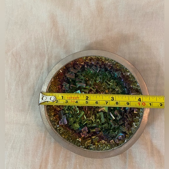 Rainbow Bismuth Crystal Bowl - Picture 6 of 7